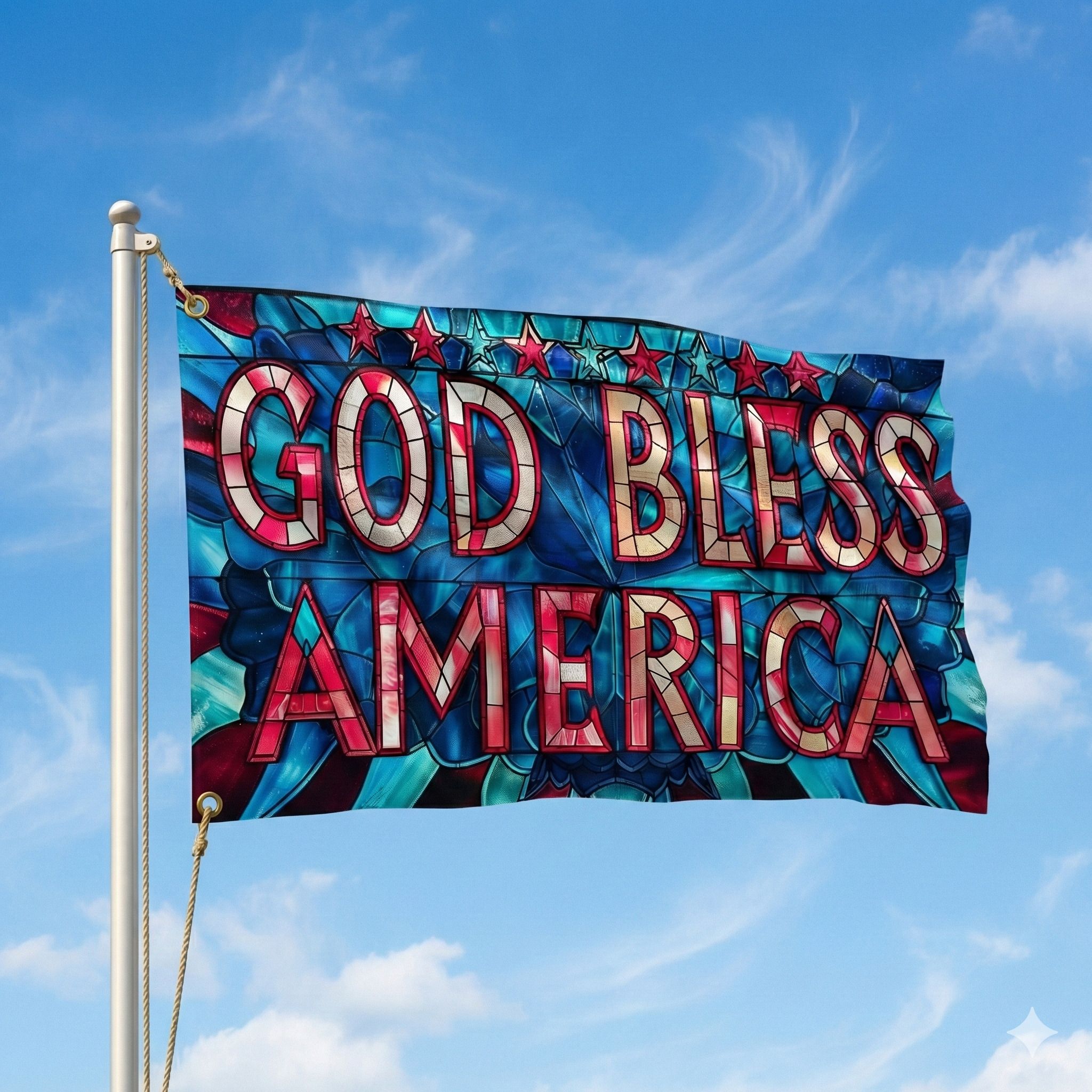God Bless America Flag