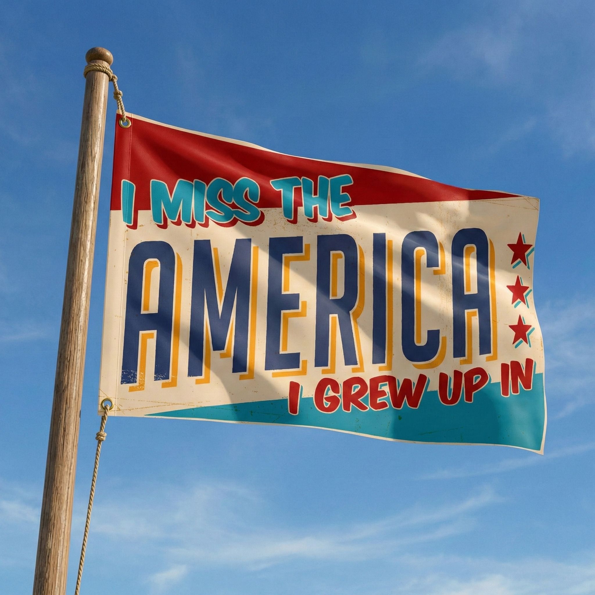 I Miss The America I Grew Up In Flag